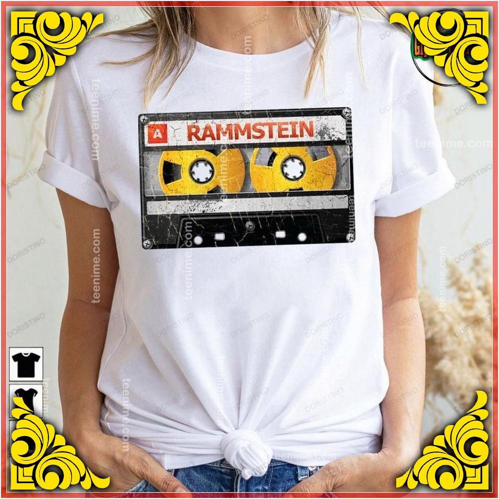 Black Gold Art Cassette Tape Rammstein Tshirt Sweatshirt Hoodie