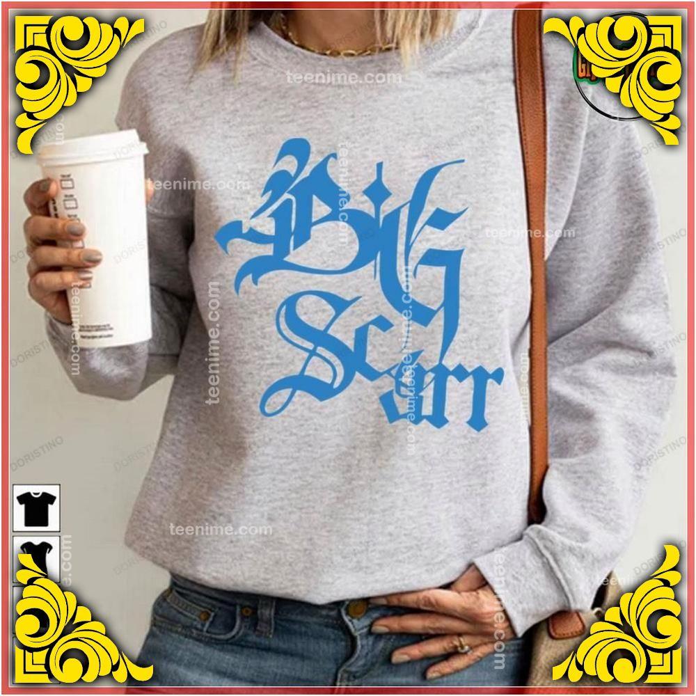 Blue Logo Big Scarr Tshirt Sweatshirt Hoodie