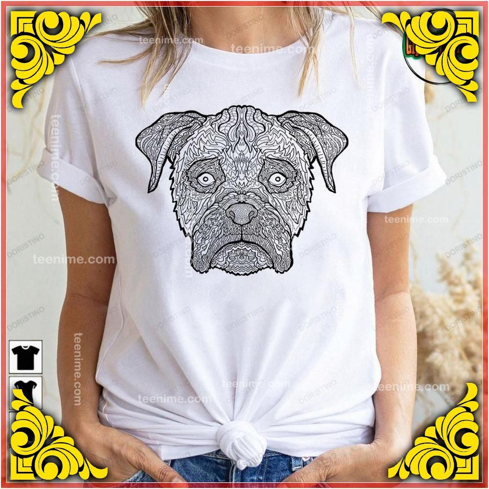Boxer Dog Detailed Dogs Illustration Tshirt Sweatshirt Hoodie