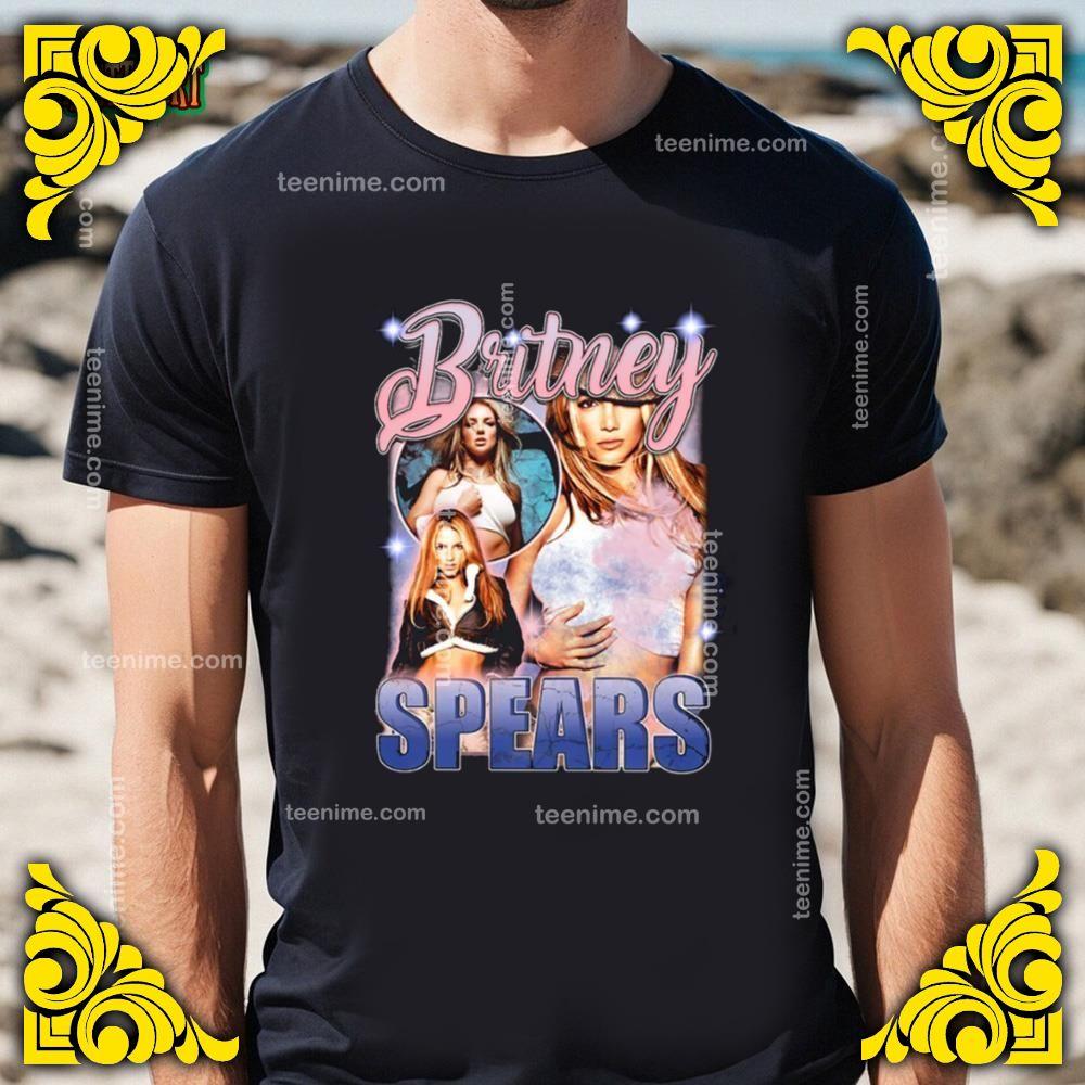 Britney Spears Vintage Washed Shirt Princess Of Pop Homage Graphic Unisex T-shirt