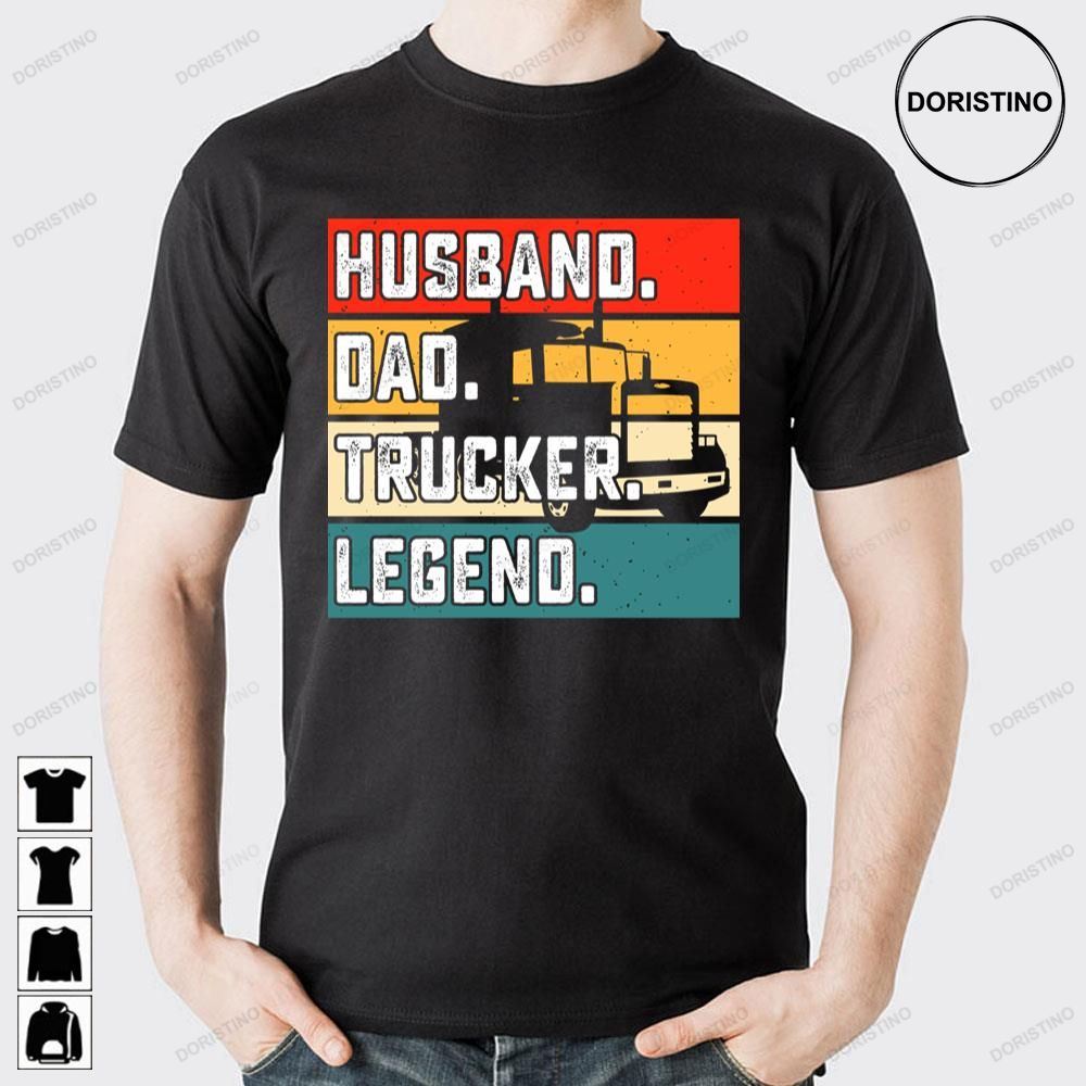Vintage Husband Dad Trucker Legend Design Limited Edition T-shirts