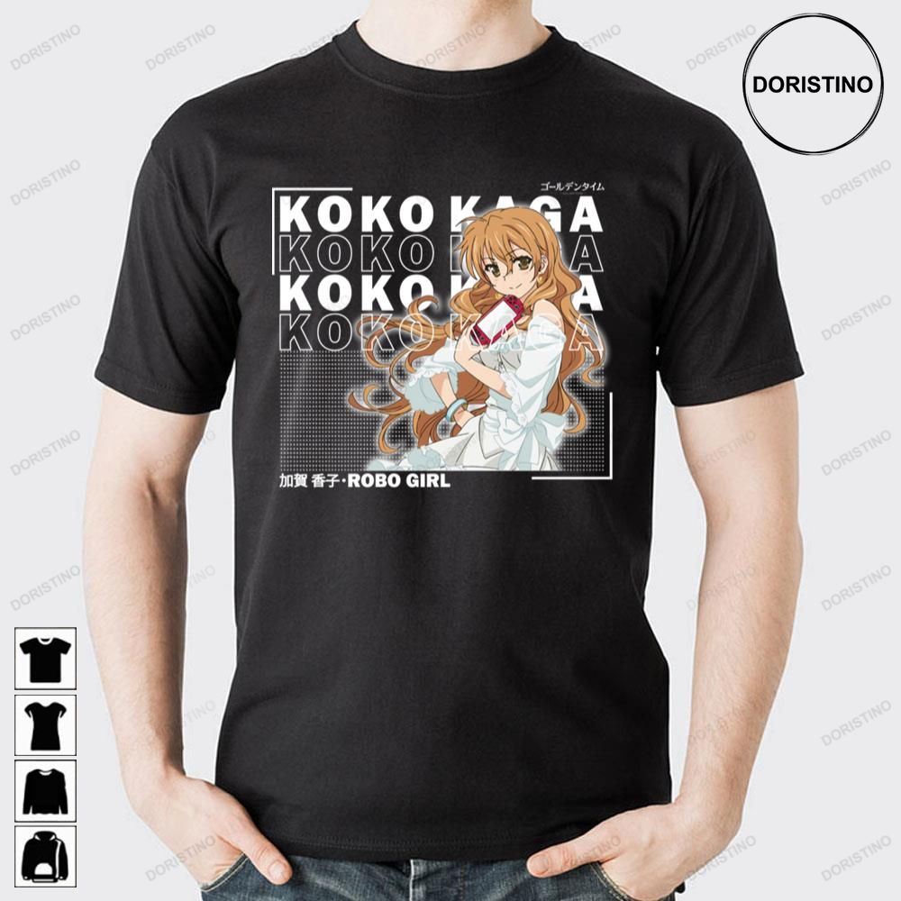 White Background Koko Kaga Golden Time Trending Style