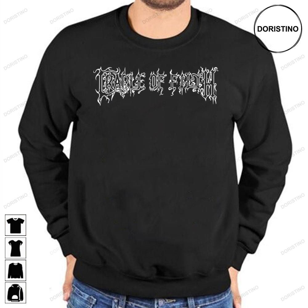 White Logo Cradle Of Filth Trending Style