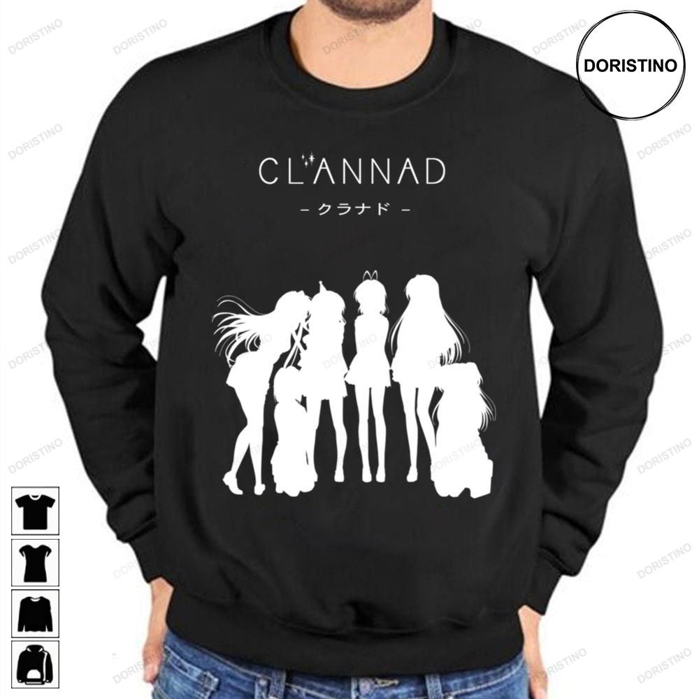 White Main Girls Clannad Awesome Shirts