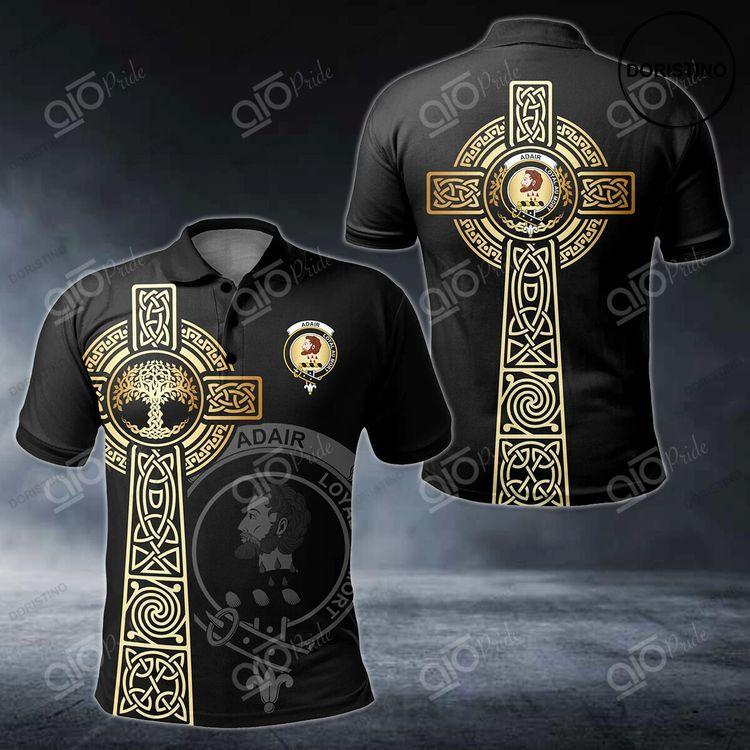 Adair Clan Celtic Tree Of Life Polo Shirt Doristino Polo Shirt|Doristino Awesome Polo Shirt|Doristino Limited Edition Polo Shirt}