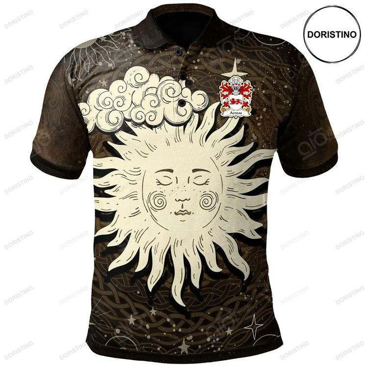 Aeneas Ysgwyddwyn Welsh Family Crest Polo Shirt Celtic Wicca Sun Moon Doristino Polo Shirt|Doristino Awesome Polo Shirt|Doristino Limited Edition Polo Shirt}