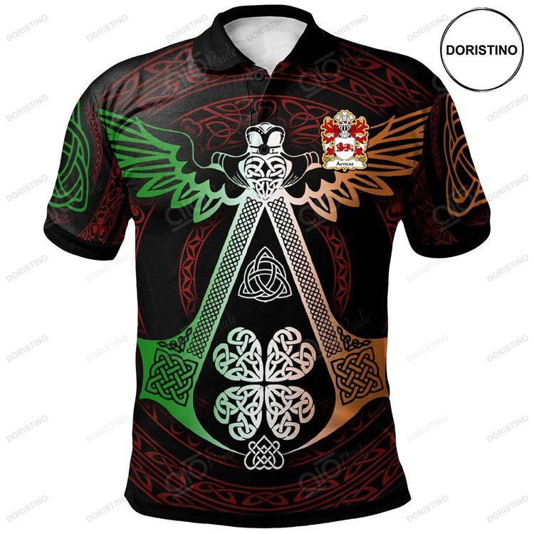 Aeneas Ysgwyddwyn Welsh Family Crest Polo Shirt Irish Celtic Symbols And Ornaments Doristino Polo Shirt|Doristino Awesome Polo Shirt|Doristino Limited Edition Polo Shirt}