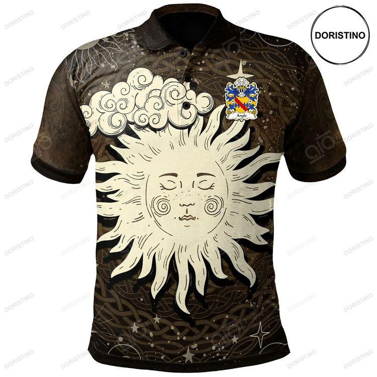 Angle Pembrokeshire Welsh Family Crest Polo Shirt Celtic Wicca Sun Moon Doristino Polo Shirt|Doristino Awesome Polo Shirt|Doristino Limited Edition Polo Shirt}