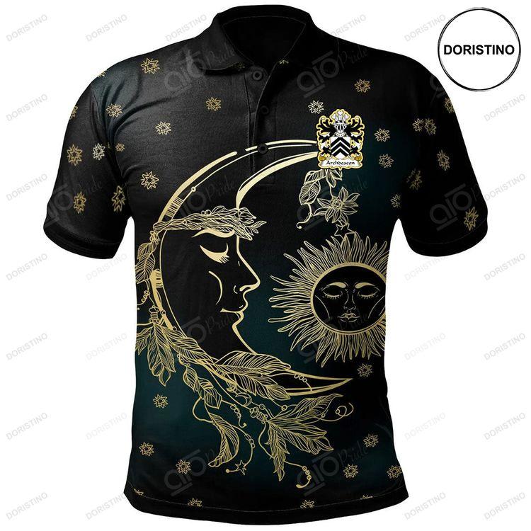 Archdeacon Welsh Family Crest Polo Shirt Celtic Wicca Sun Moons Doristino Polo Shirt|Doristino Awesome Polo Shirt|Doristino Limited Edition Polo Shirt}