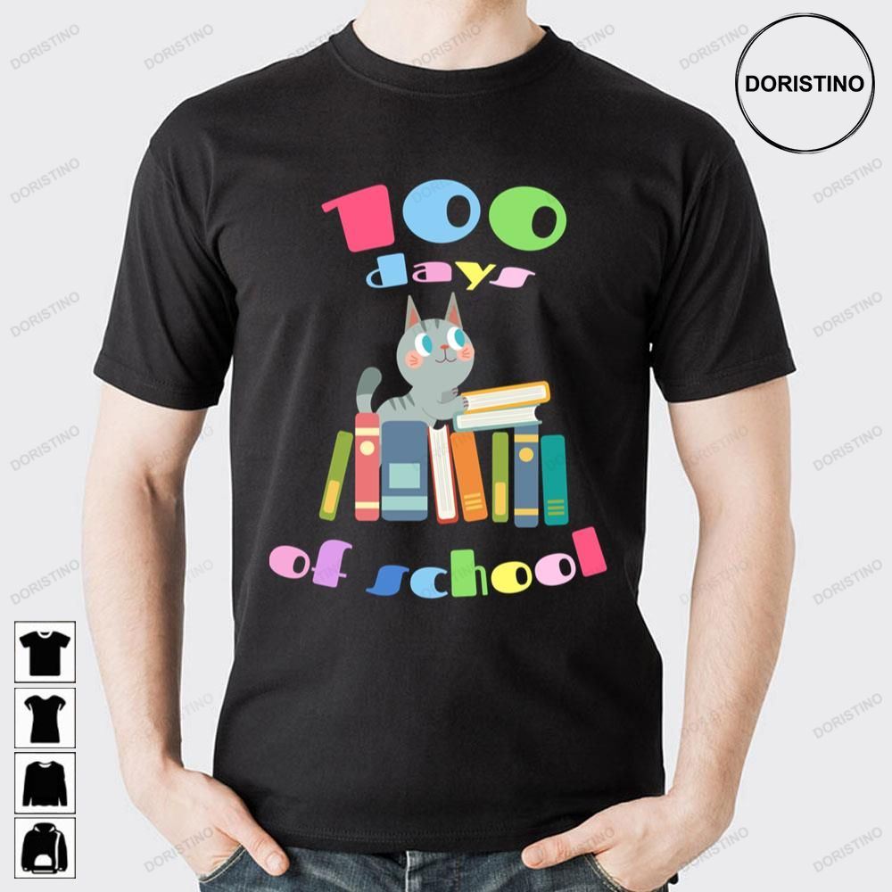 100 Days Of School Cat Lover Limited Edition T-shirts