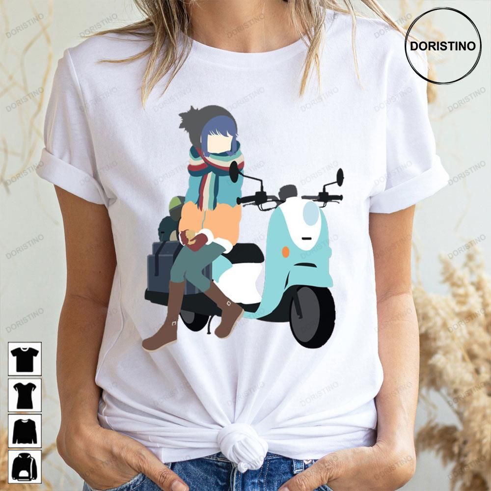 Shima Rin And Scooter Yuru Camp Limited Edition T-shirts