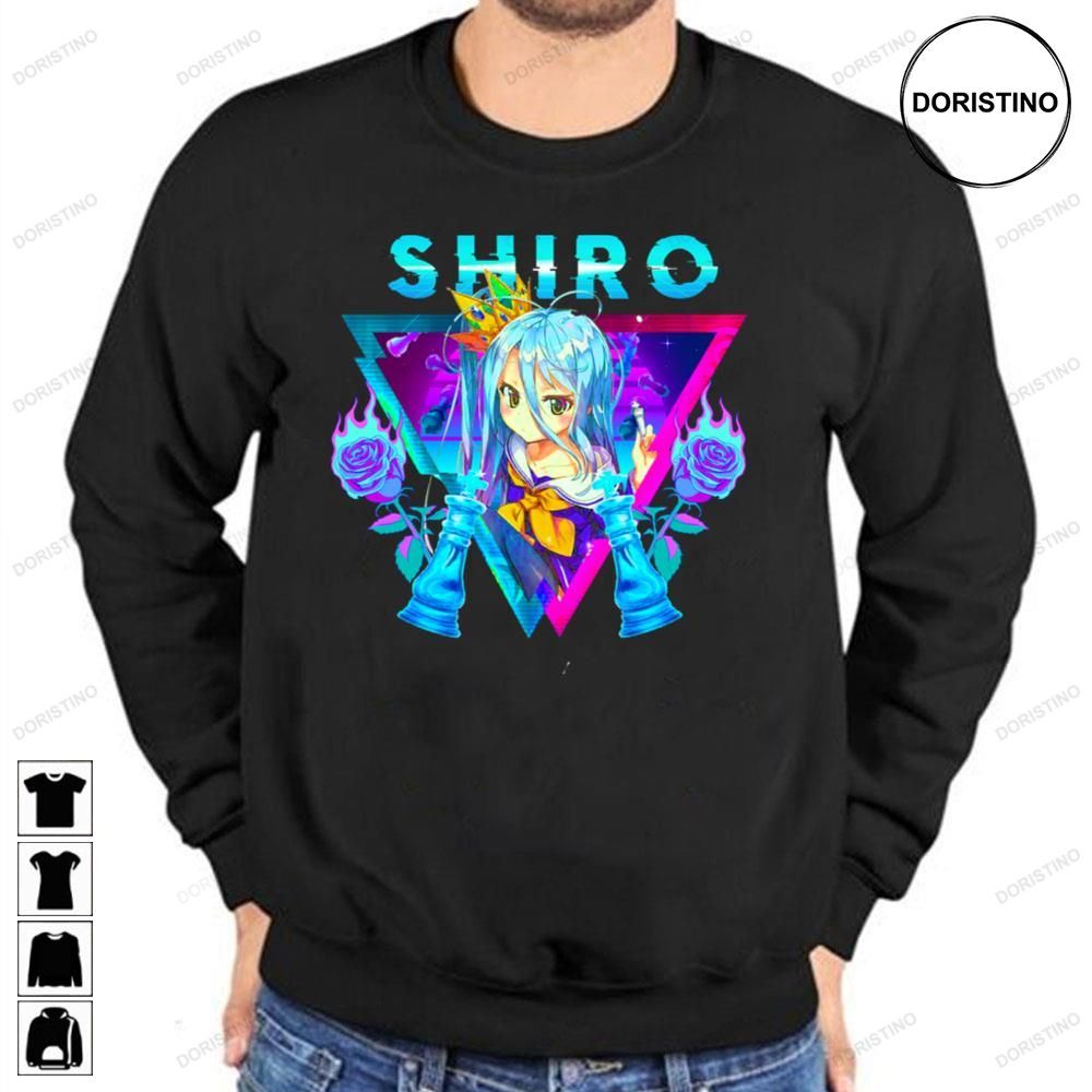 Shiro X Vaporwave No Game No Life Awesome Shirts