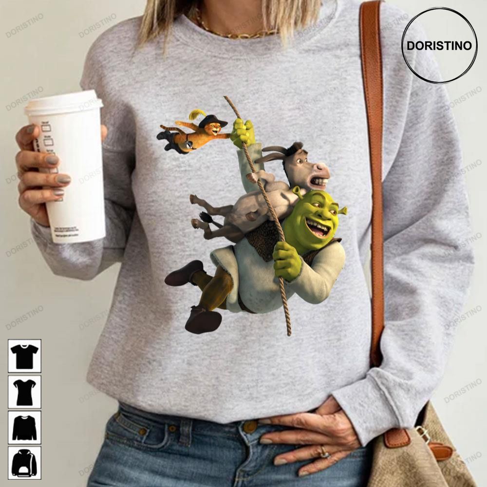 Shrek Donkey And Puss In Boots From Shrek Movie Trending Style