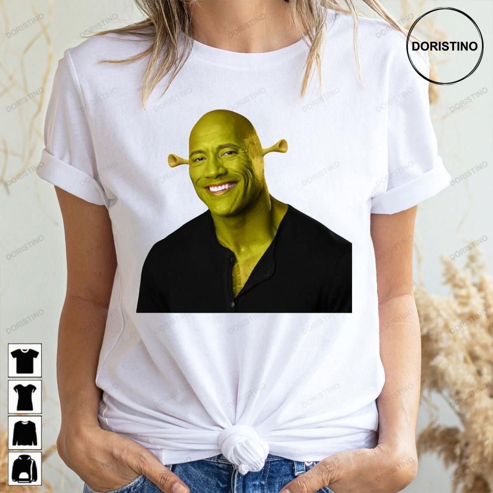 Shrek Dwayne The Rock Johnson Work Of Art Limited Edition T-shirts