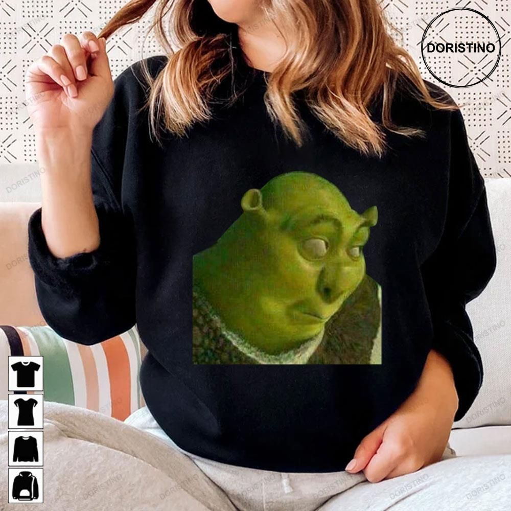 Funny Confused Shrek Meme T-shirt Classic Meme Inspired by 