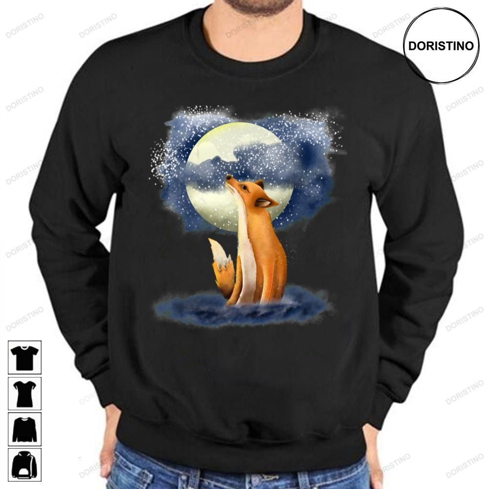 The Fox Under The Moon Awesome Shirts