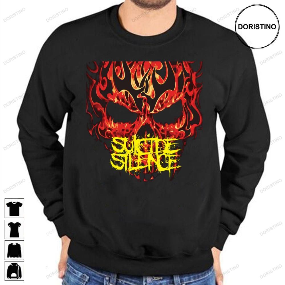 Fire Skull Suicide Silence Limited Edition T-shirts