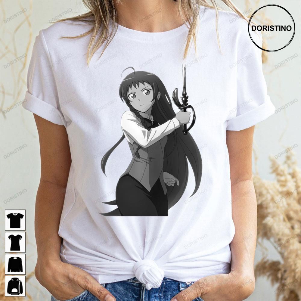 Girl Black White The Devil Is A Part-timer Awesome Shirts