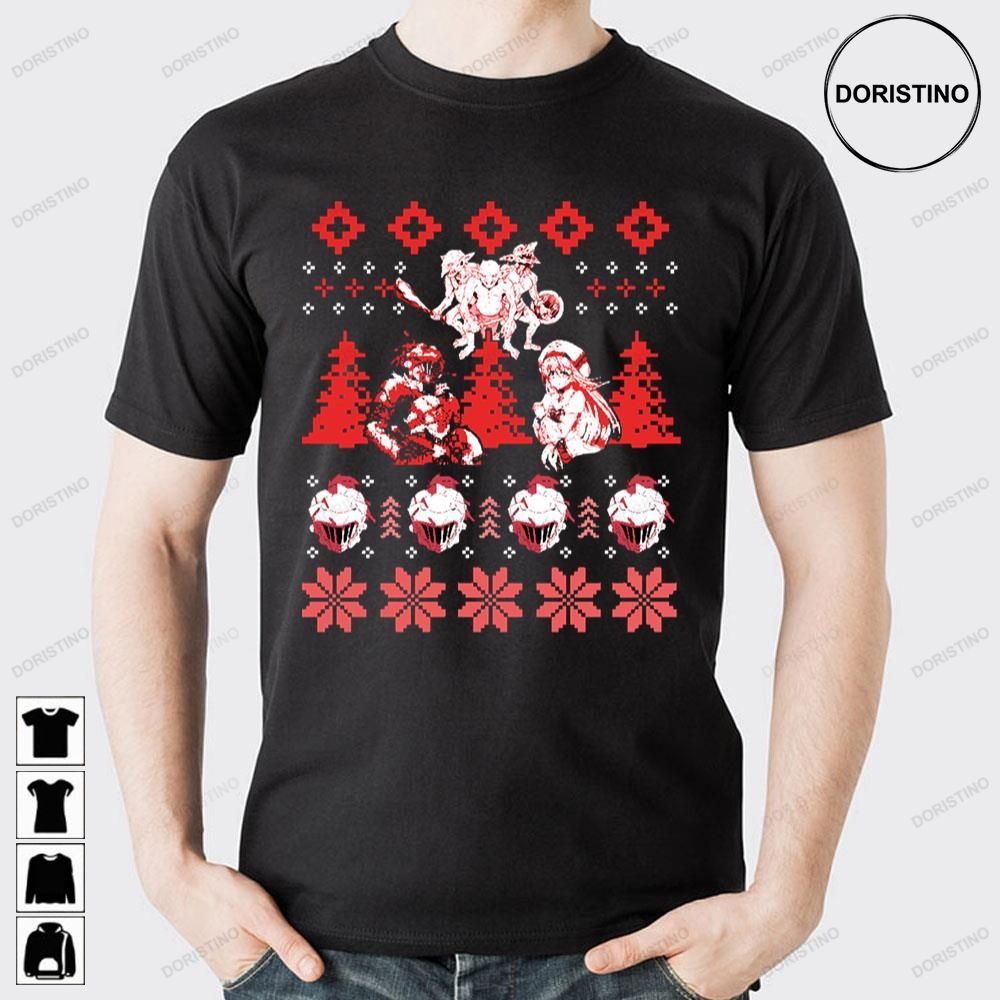 Goblin Slayer Christmas Knit Pattern Limited Edition T-shirts