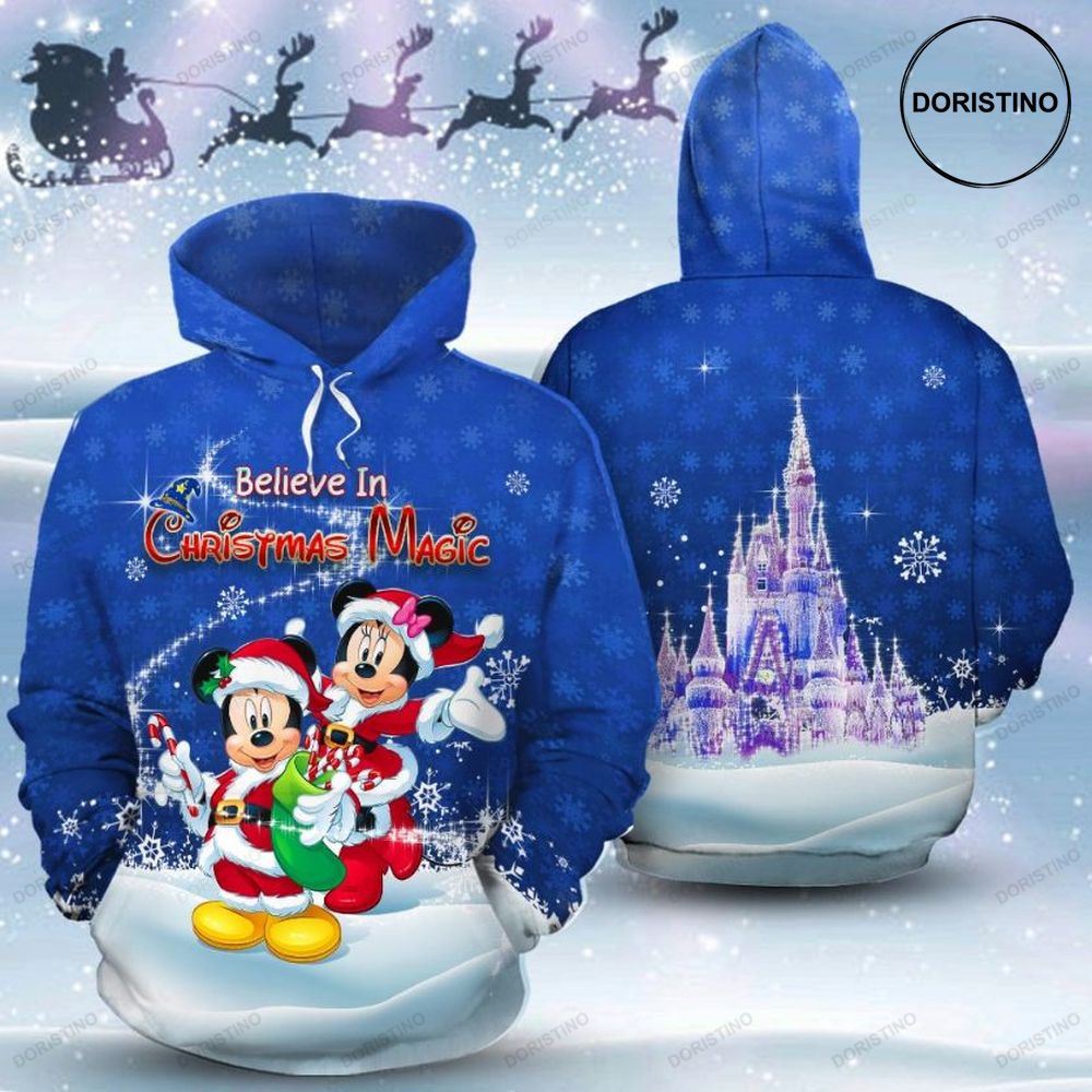 And Minnie Believe In Christmas Magic All Over Print Hoodie