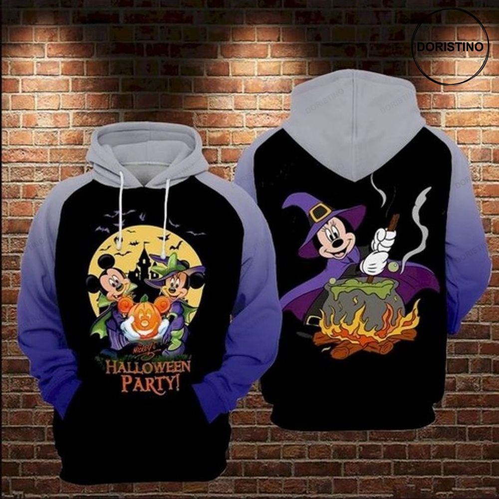 And Minnie Halloween Party Limited Edition 3d Hoodie