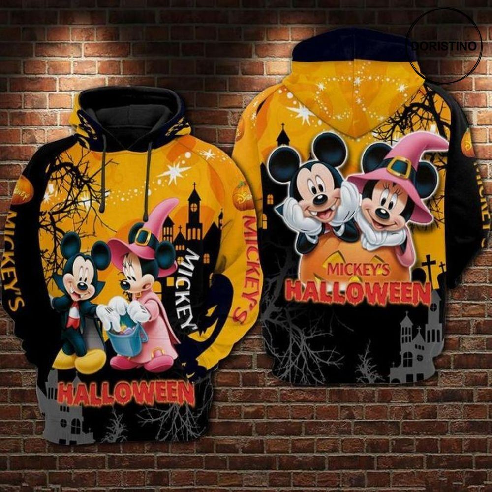 And Minnie Halloween Awesome 3D Hoodie