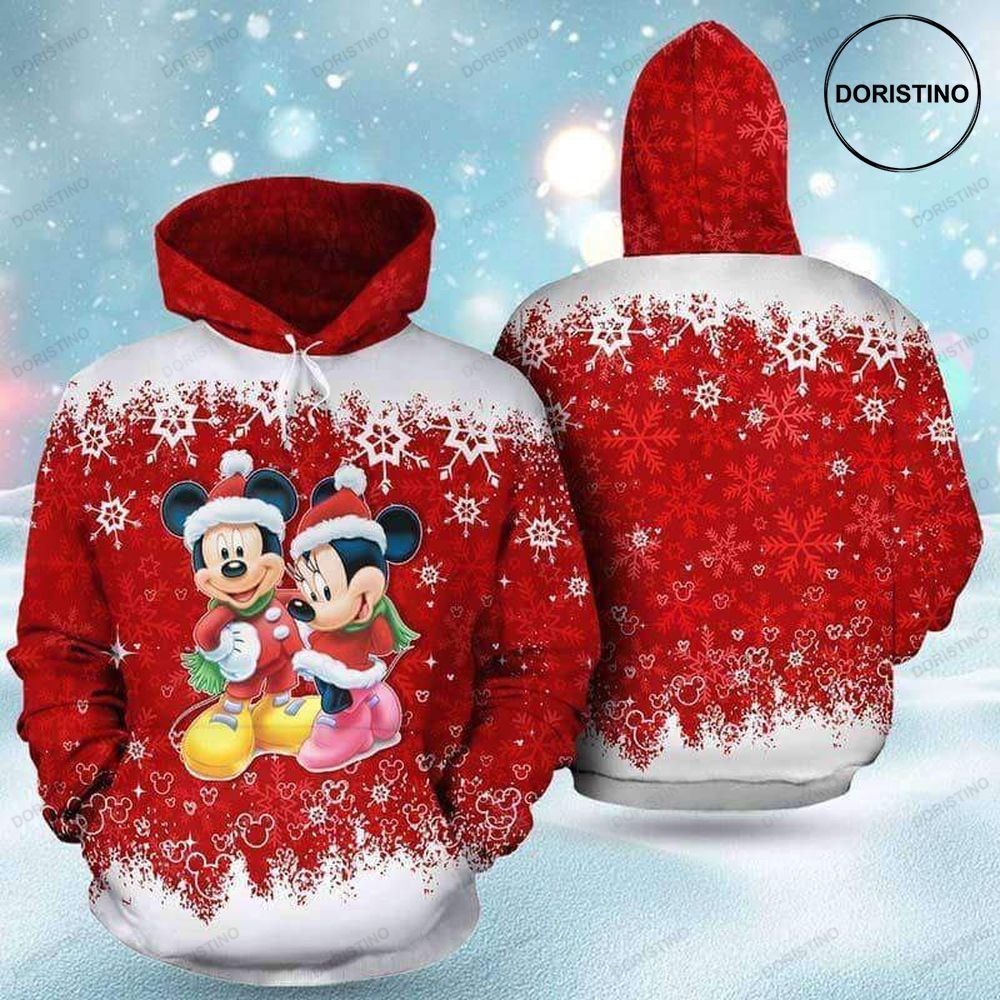 And Minnie Happy Christmas Limited Edition 3d Hoodie