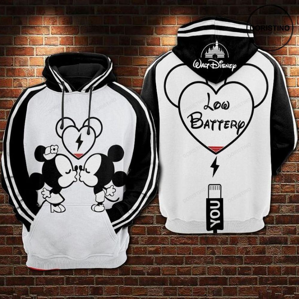 And Minnie Kiss To Charge Battery Awesome 3D Hoodie