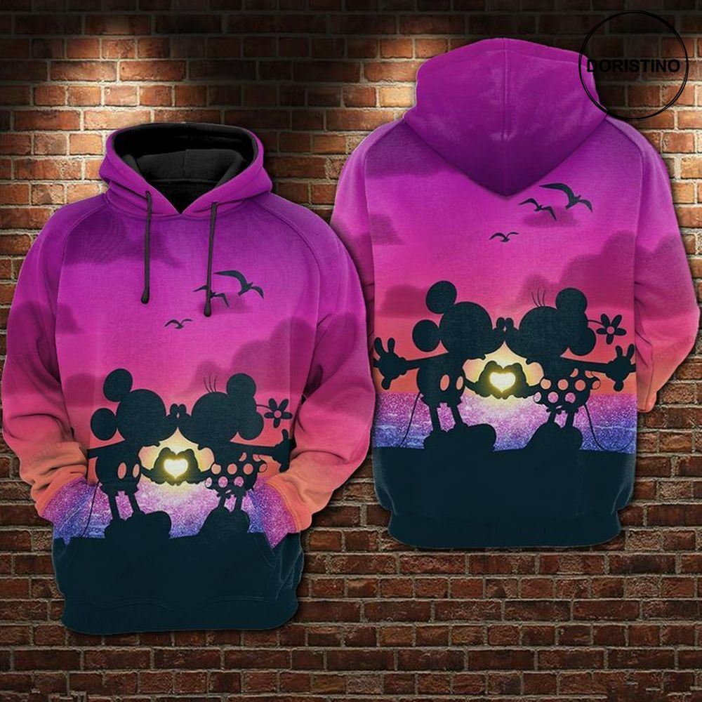 And Minnie The Twilight Kiss Awesome 3D Hoodie
