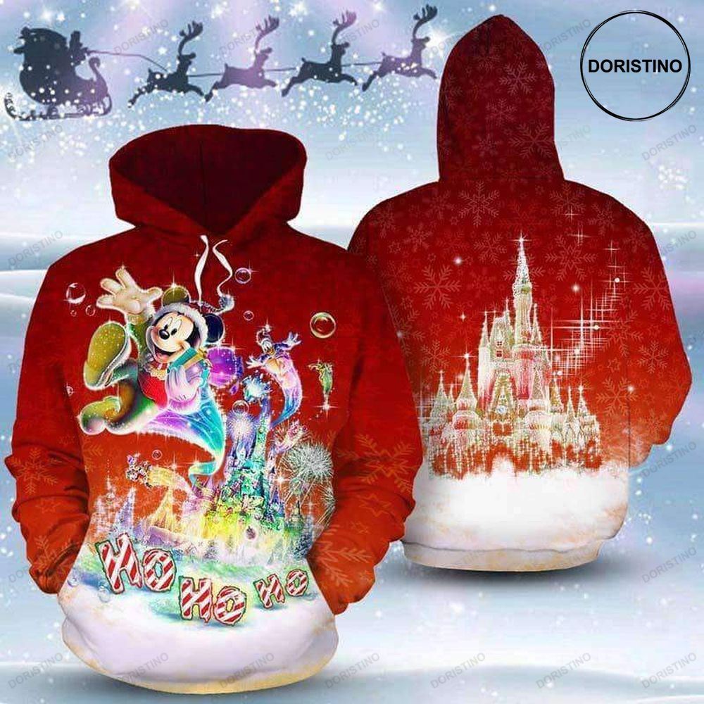 Merry Christmas Ho Ho Ho Red Limited Edition 3d Hoodie