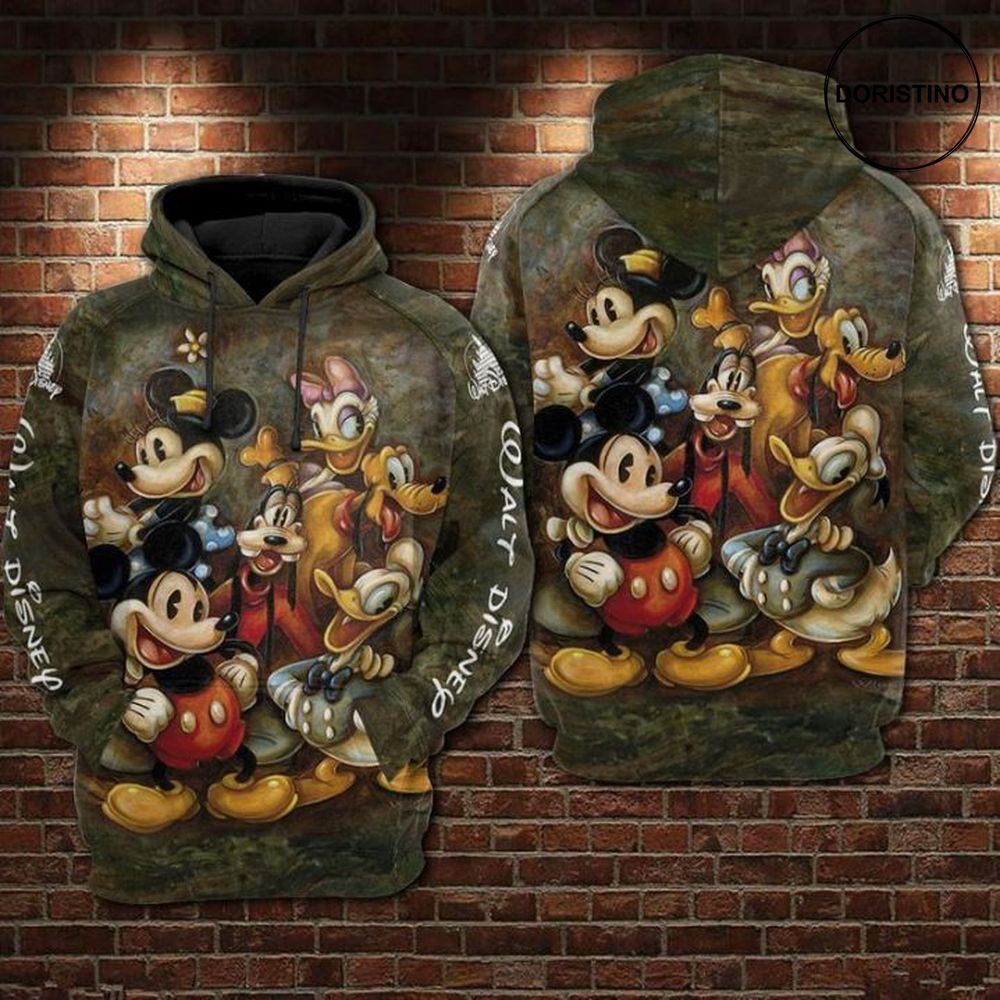 Minnie Donald Daisy Awesome 3D Hoodie