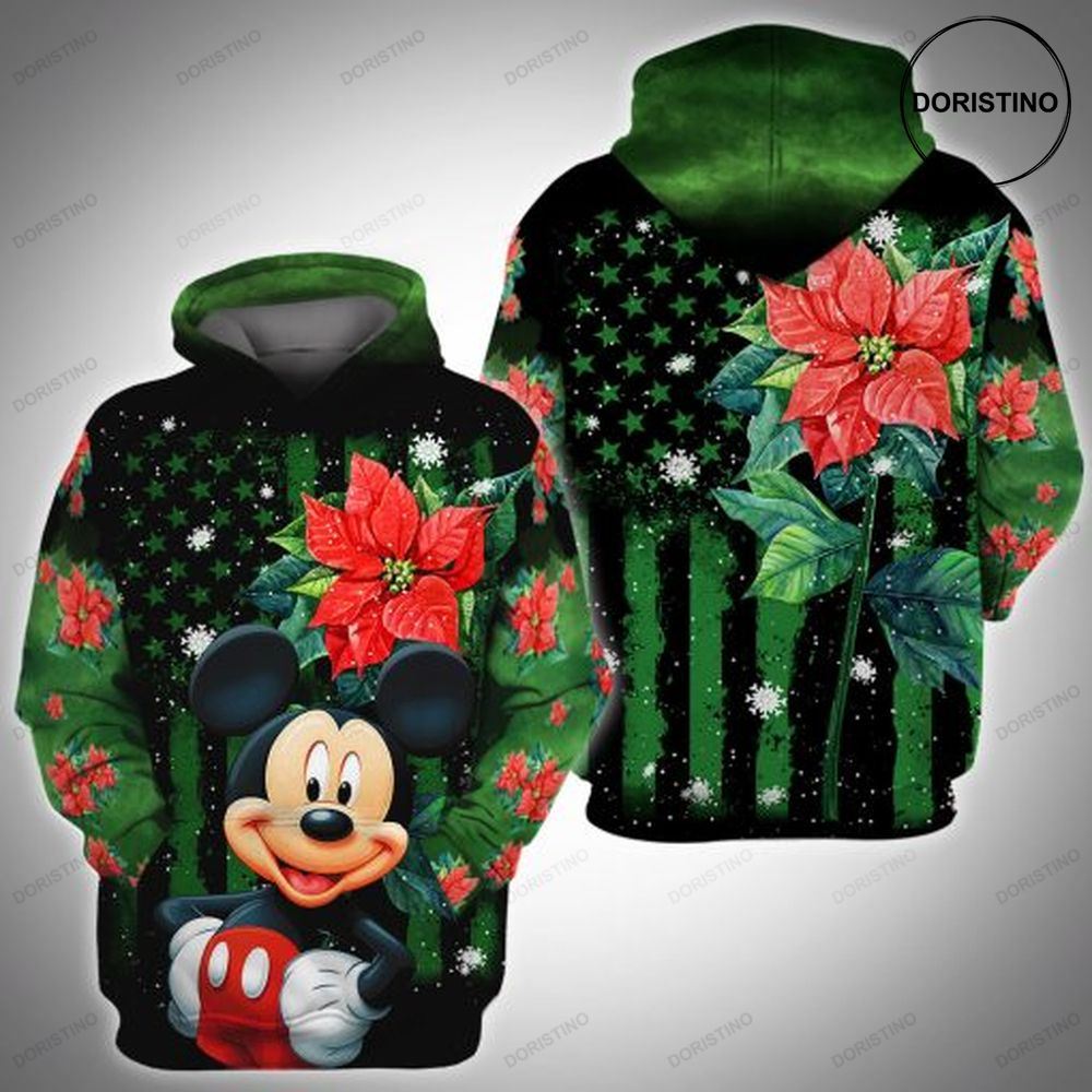 Poinsettia All Over Print Hoodie