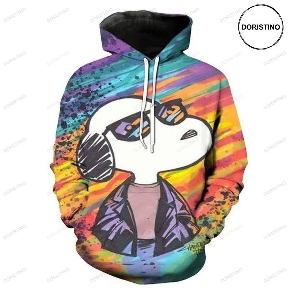 Snoopy Cuter Lover Colorful Awesome 3D Hoodie