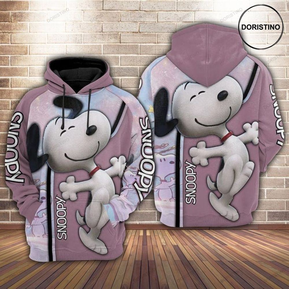 Snoopy Funny Cute All Over Print Hoodie