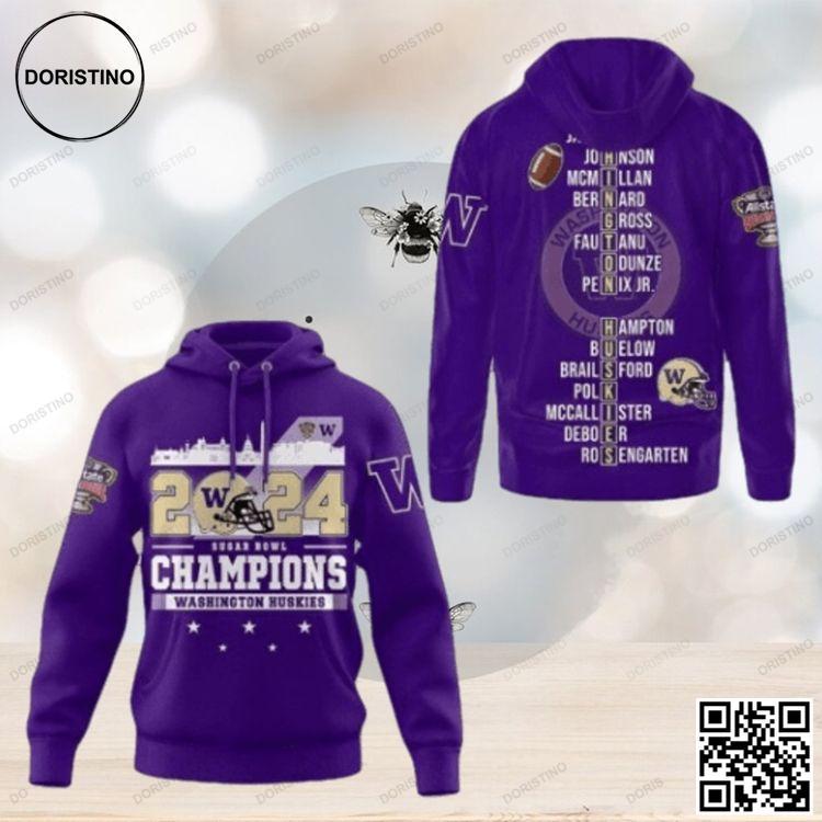 2024 Sugar Bowl Champions Limited Edition 3D Hoodie