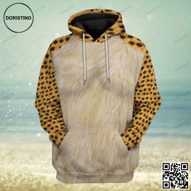 3d Cheetah Cosplay Custom Apparel All Over Print Hoodie