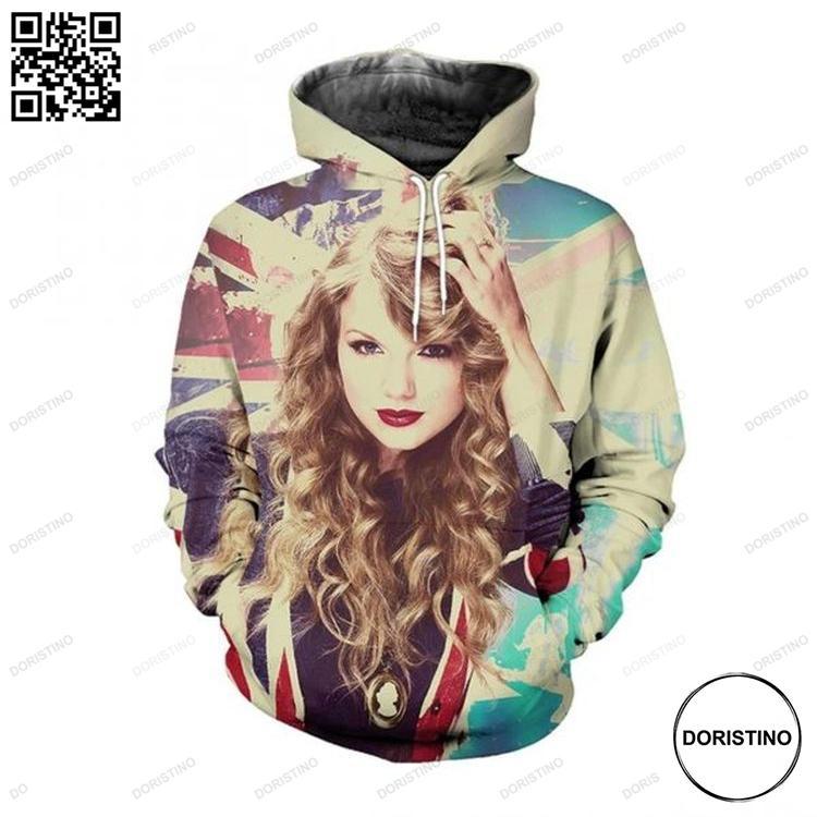 3d Ed Taylor Swift Art All Over Print Hoodie