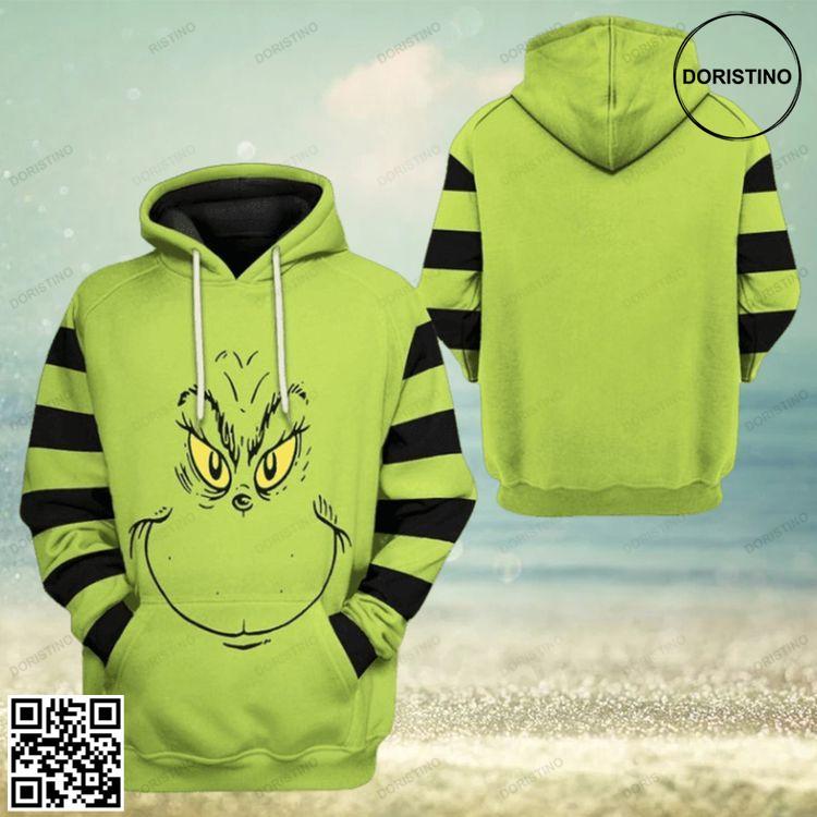 3d Grinch Stripes T Apparel All Over Print Hoodie