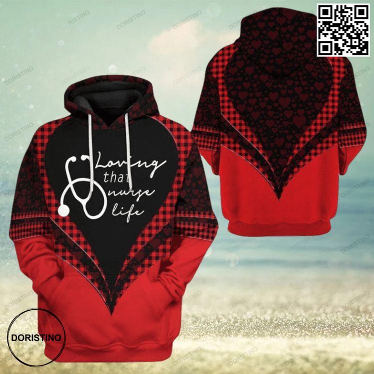 3d Loving That Love Life Valentine Custom T Apparel Limited Edition 3D Hoodie