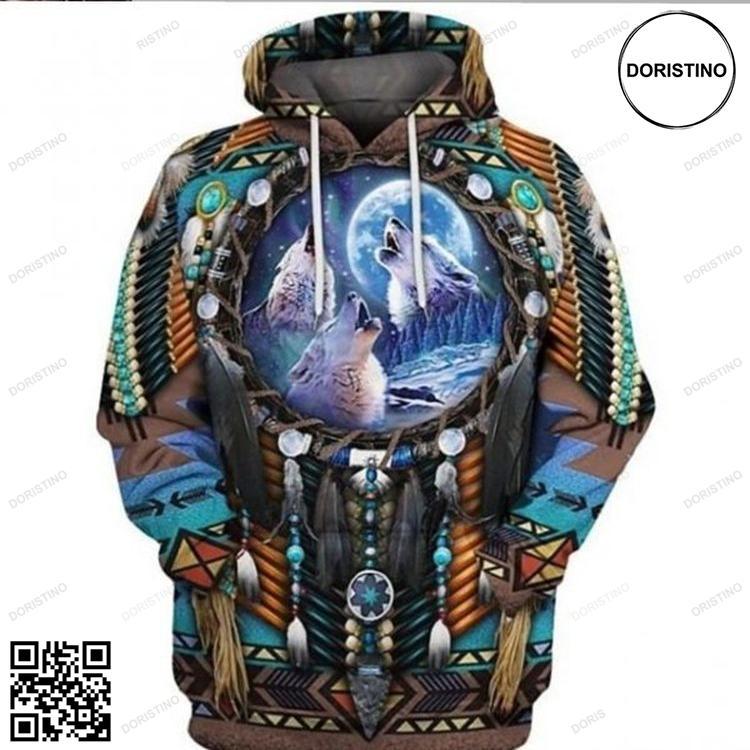 3d Pullover American Indian All Over Print Hoodie