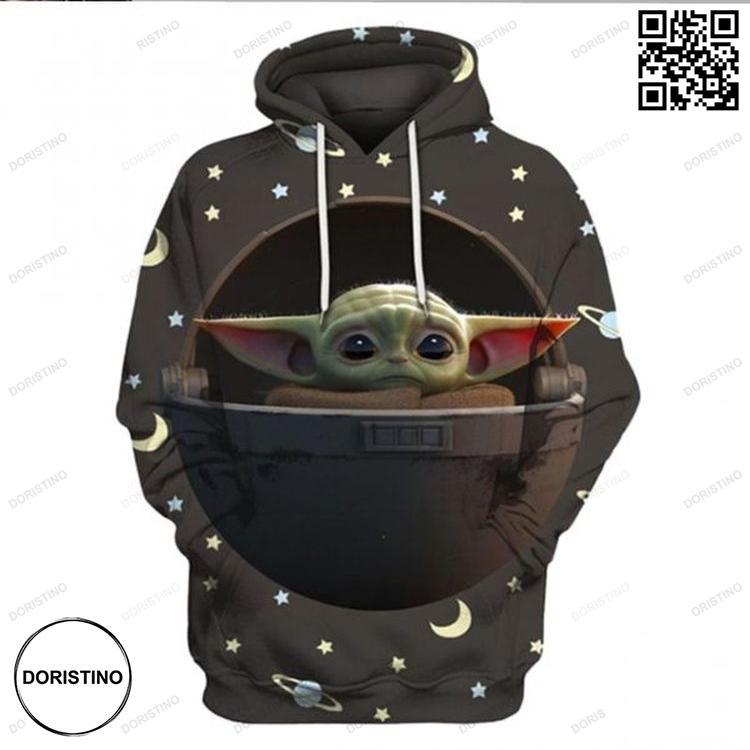 3d Pullover Baby Yoda The Mandalorian All Over Print Hoodie