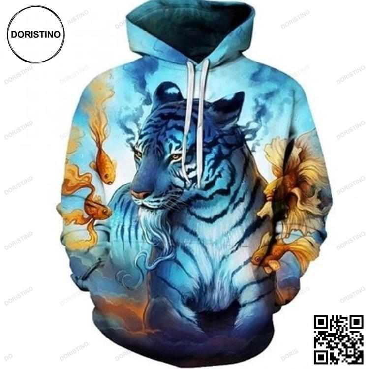 3d Pullover Dream Tiger All Over Print Hoodie