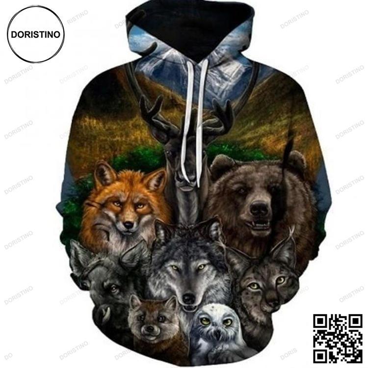 3d Pullover Galaxy Wolves Awesome 3D Hoodie