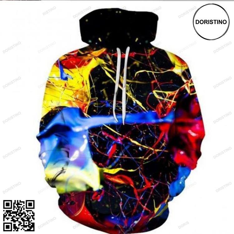 3d Pullover Paint Splatter Awesome 3D Hoodie