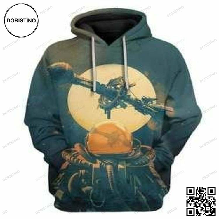 3d Space Astronaut 3d Awesome 3D Hoodie