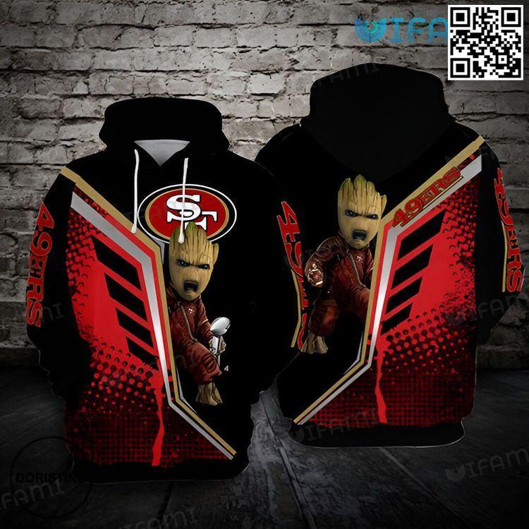49ers Groot Super Bowl Trophy San Francisco 49ers Gift Awesome 3D Hoodie
