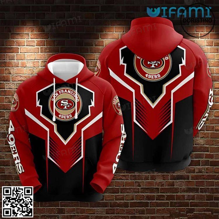 49ers Zip Up Armor Design San Francisco 49ers Gift Limited Edition 3D Hoodie