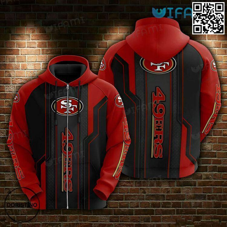49ers Zip Up Armor San Francisco 49ers Gift Awesome 3D Hoodie