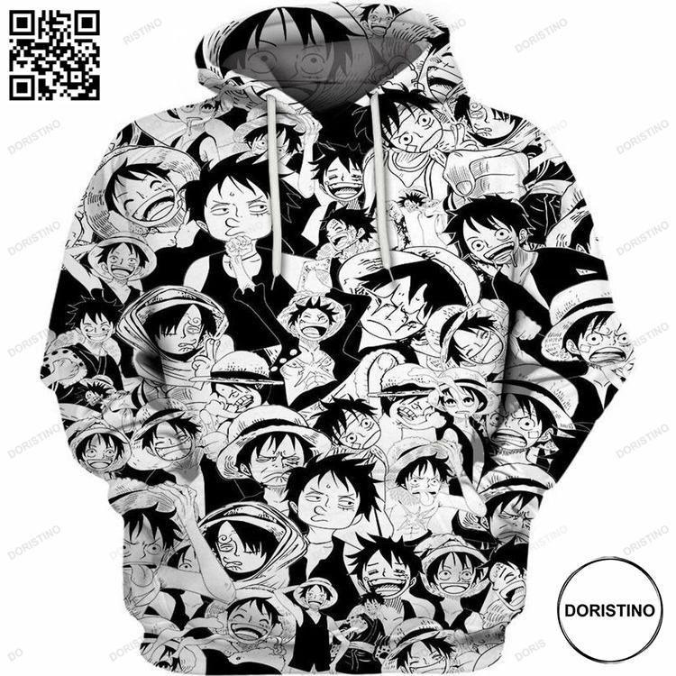 50 Shades Of Luffy 3d All Over Print Hoodie