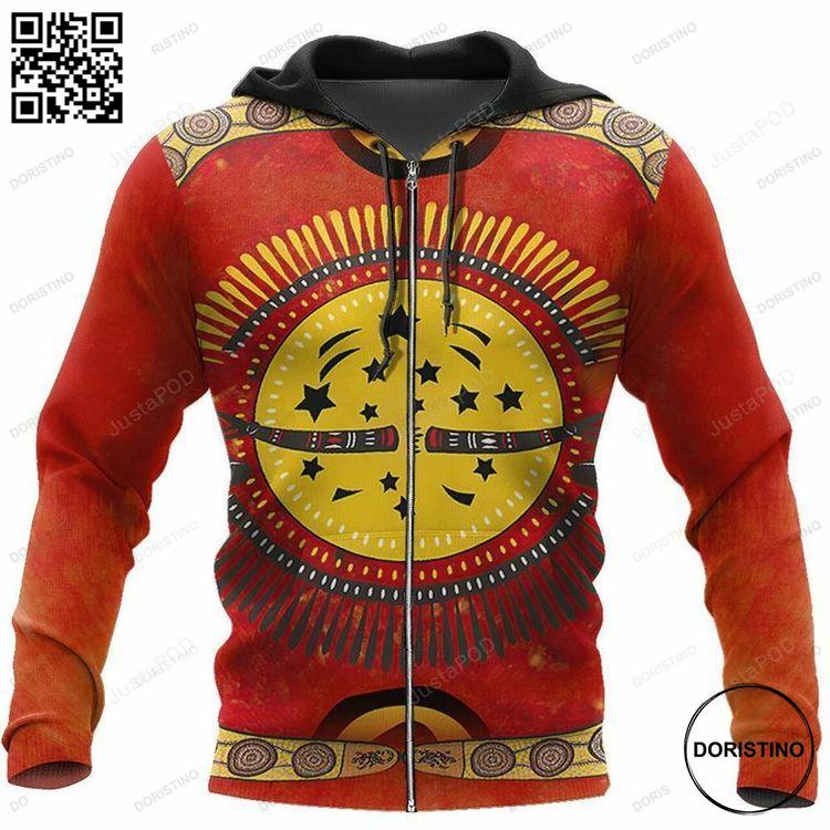 Aboriginal Sun And Boomerang 3d Limited Edition 3D Hoodie